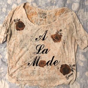Guess Pink Rose Shirt